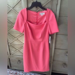 Catherine Kelly, peach dress